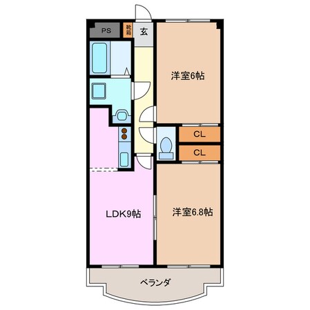 河原田駅 徒歩20分 3階の物件間取画像
